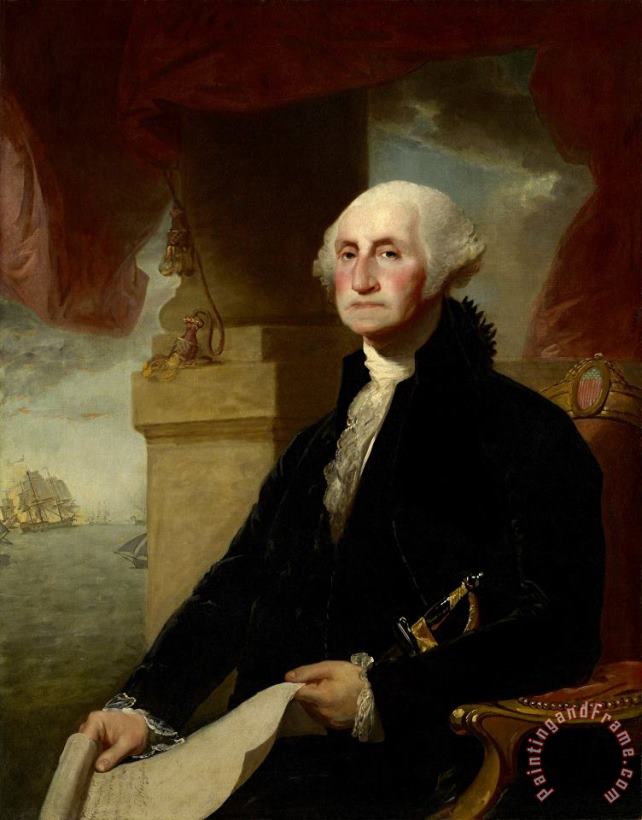 Gilbert Stuart George Washington [the Constable Hamilton Portrait] Art Print